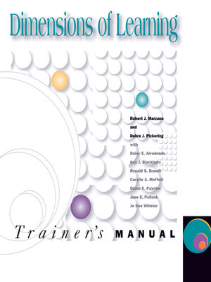 cover image of Dimensions of Learning Trainer's Manual, 2nd ed.